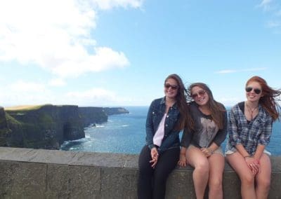 Relaxing at cliffs