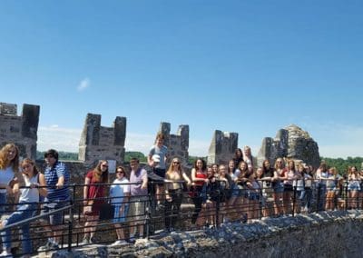 Lining up to kiss the Blarney Stone